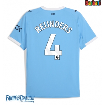 Manchester City Tijjani Reijnders #4 Tricou Fotbal Replică 2025-26 Barbati Acasa
